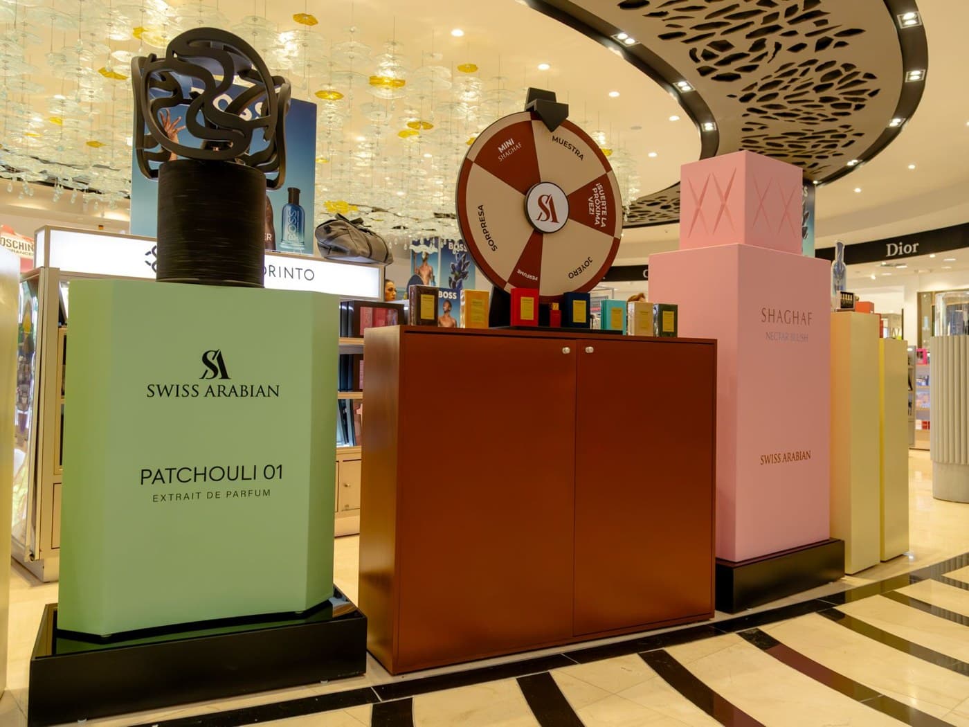Swiss Arabian retail display